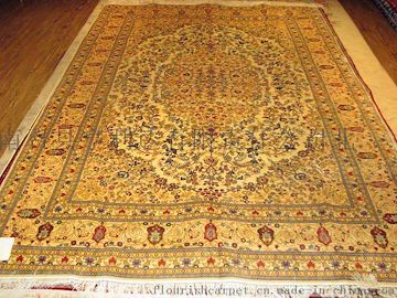 北京批发供应波斯真丝地毯6x9英尺手工真丝地毯欧式地毯