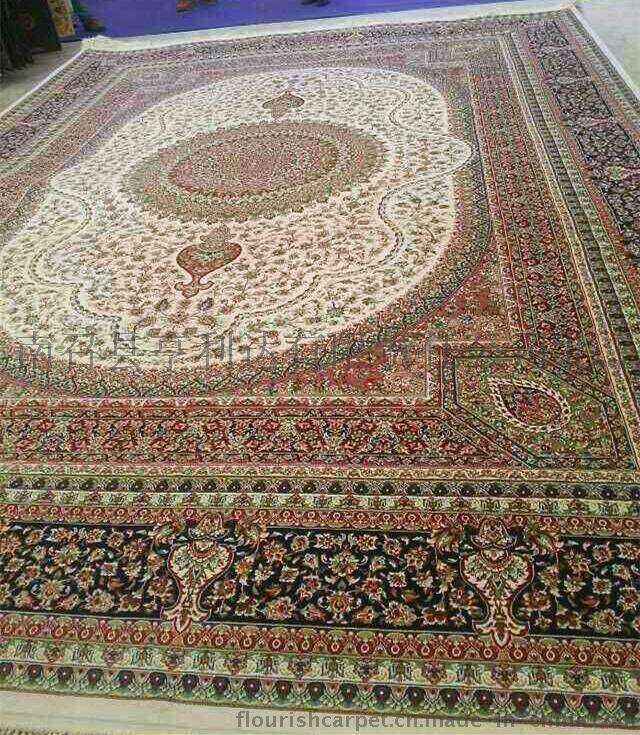2015年新款手工真丝地毯 高品质纯丝手工波斯地毯欧式地毯